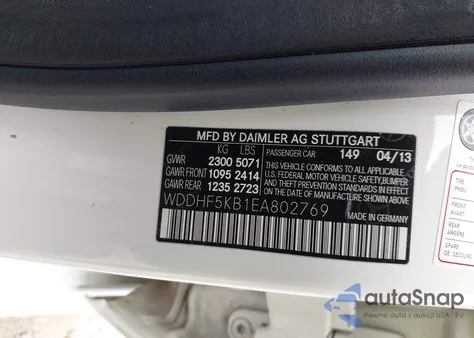 2014 Mercedes-Benz E 350 из США, поврежденный, VIN WDDHF5KB1EA802769